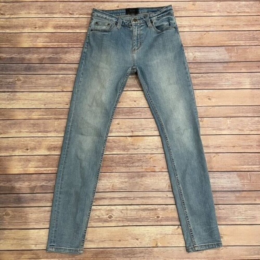 Rollas Men's Size 30 x 32 Stinger Skinny Fit Jeans Authentic Blue Light Wash
